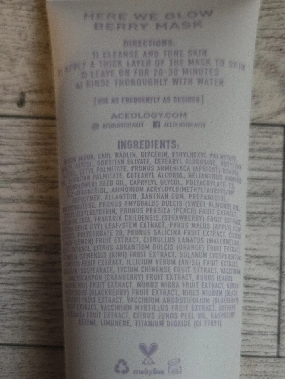 Aceology Here We Glow Berry Mask